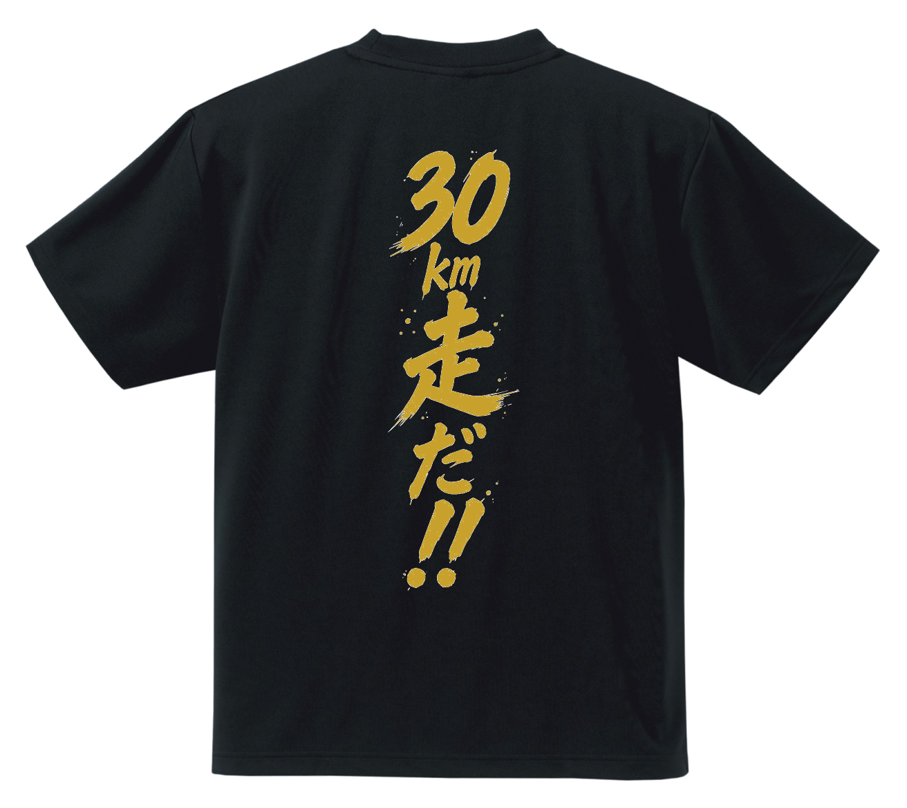 30km走だ!! BLACK × GOLD 背面(見本画像)